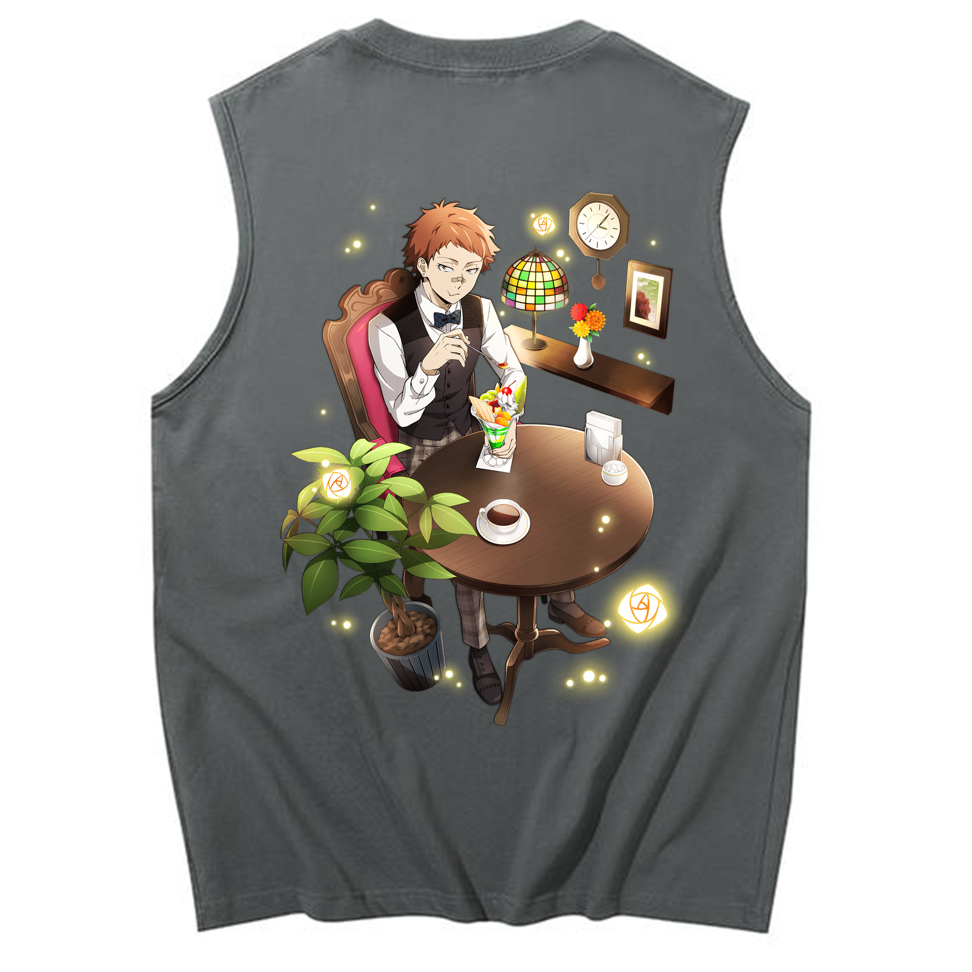 （画像用） 文豪ストレイドッグス Bungo Stray Dogs コットン100％タンクトップ（背面プリント）